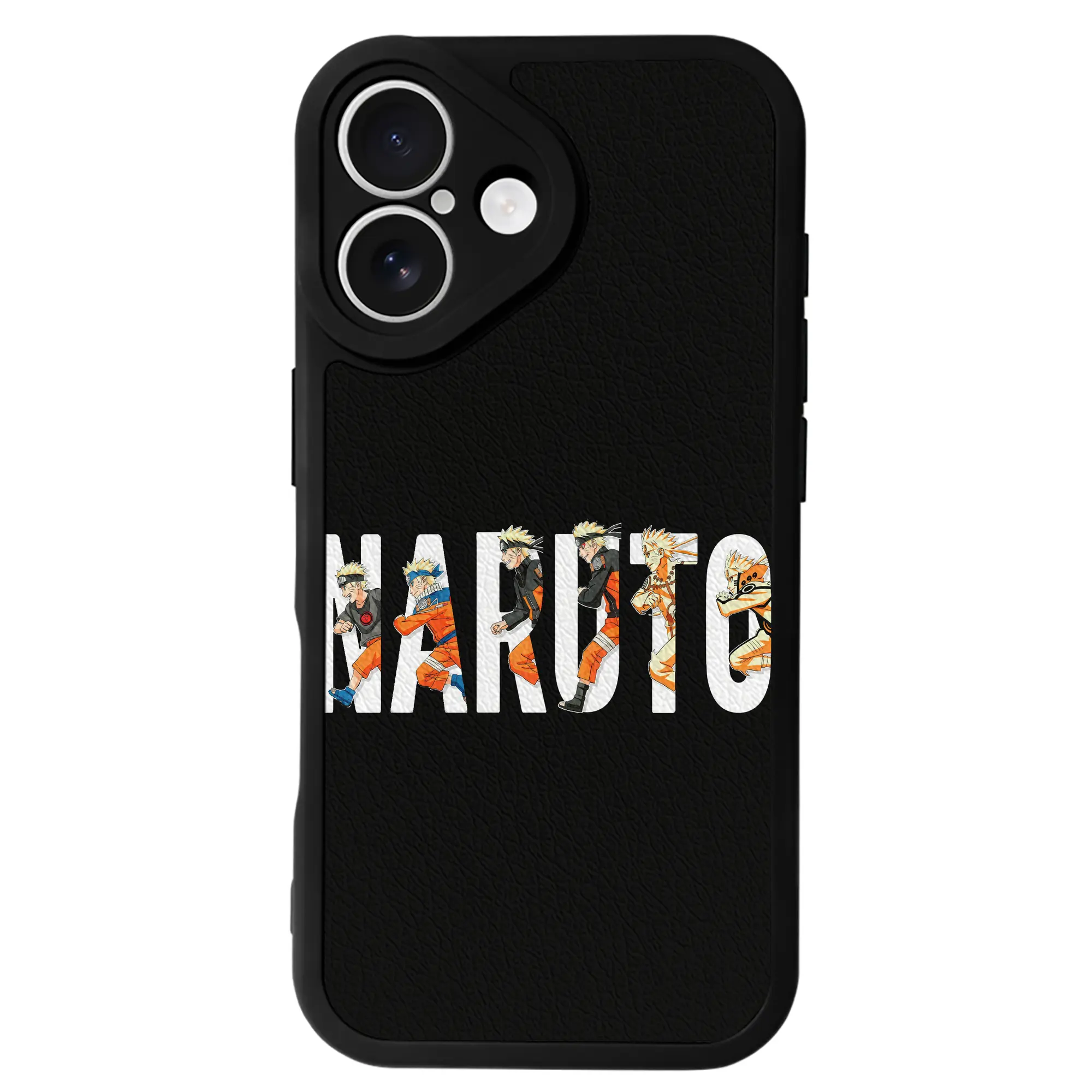 ナルト グッズ うずまき ナルト - IPhone 16シリーズ対応 ・ シリコンスマホケース ・ レザー調 ・ 高精度フィット ・ 耐衝撃 ・ ワイヤレス充電対応 ・ 精密カット